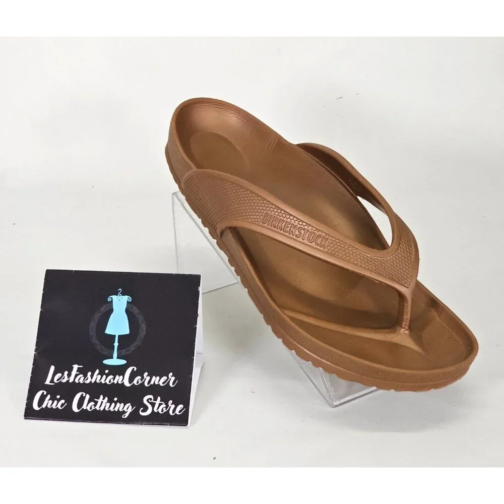 Birkenstock Men's Metallic Copper Honolulu EVA Slip-On Sandals Sz 11 Wo's 13 055 - Picture 12 of 16